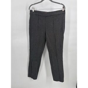 Fenn Wright Manson Women's Size 12 Ankle Trousers Pants Check Print Seamed Zip